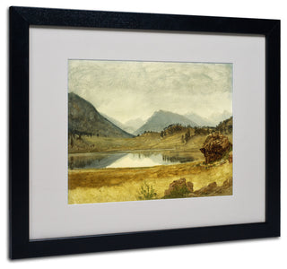 'Wind River Country' Matted Framed Canvas Art by Albert Biersdant
