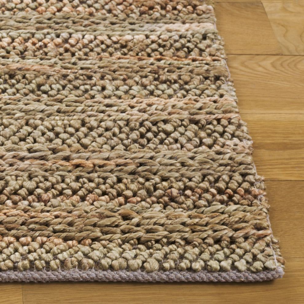 Safavieh Natural Fiber Couture Collection NFC101 Rug, Green/Natural, 4'x6'