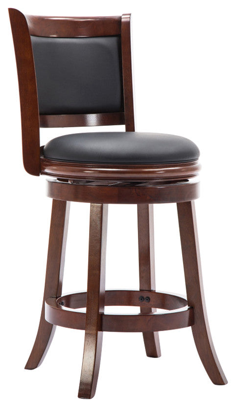 Augusta Swivel Counter Stool, Cherry