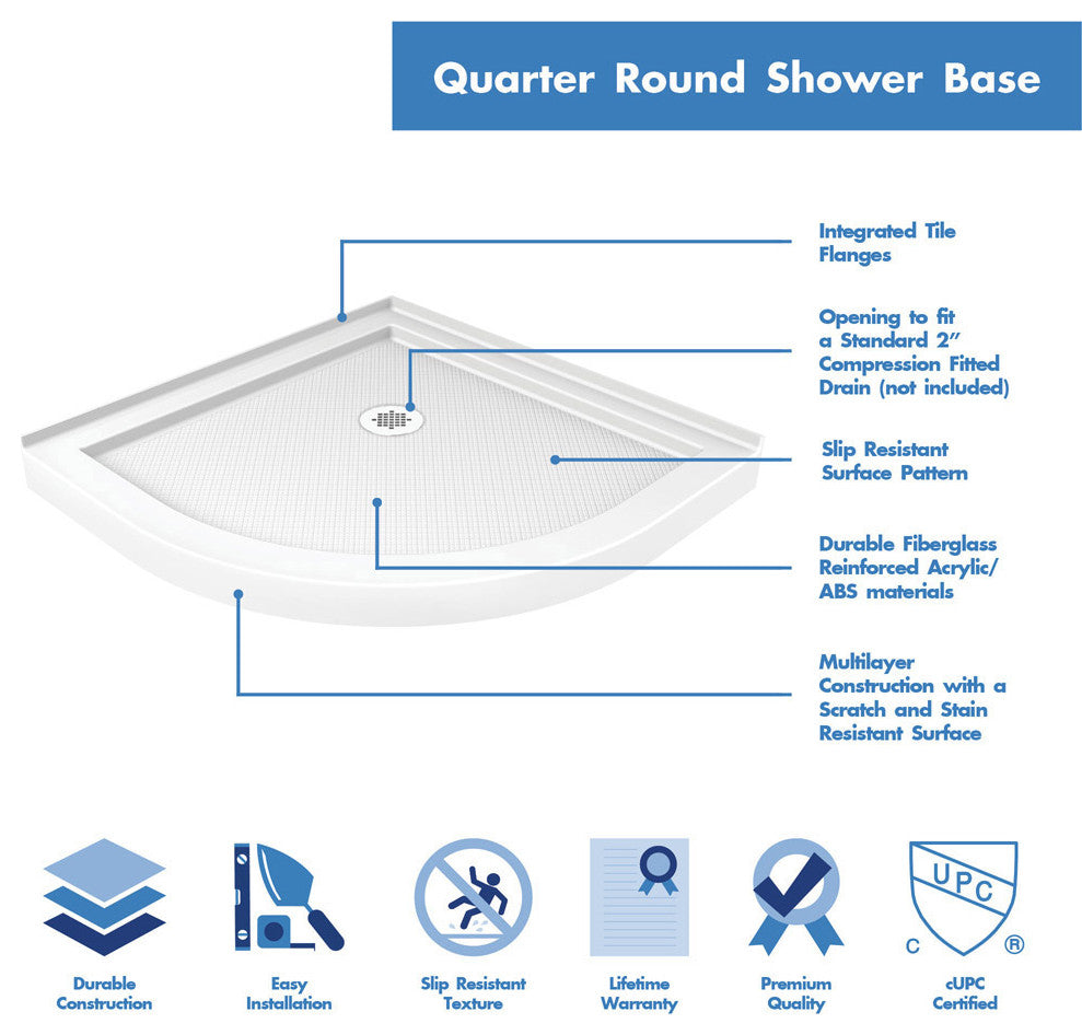 Prime 36x74 3/4 Frosted Glass Sliding Shower Enclosure Oil Rubbed Bronze, White