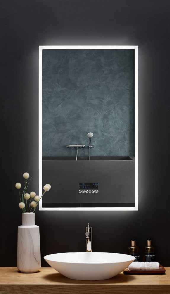 Immersion LED Frameless Mirror, 24"