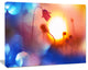 Beautiful Blurred Flowers At Sunset, Floral Canvas Art Print, 40"x30"