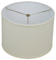 Fenchel Shades 13"x13"x9" Spider Attachment Drum Lamp Shade, Linen Cream
