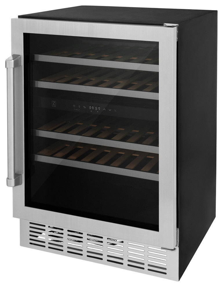 ZLINE 24" Monument Dual Zone 44-Bottle Wine Cooler, Stainless
