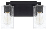 Capital Lighting 119821-435 Ravenwood 2 Light 13"W Bathroom - Black Iron