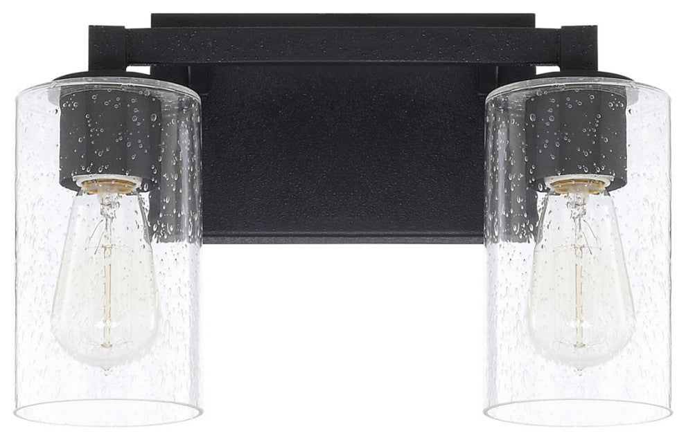 Capital Lighting 119821-435 Ravenwood 2 Light 13"W Bathroom - Black Iron