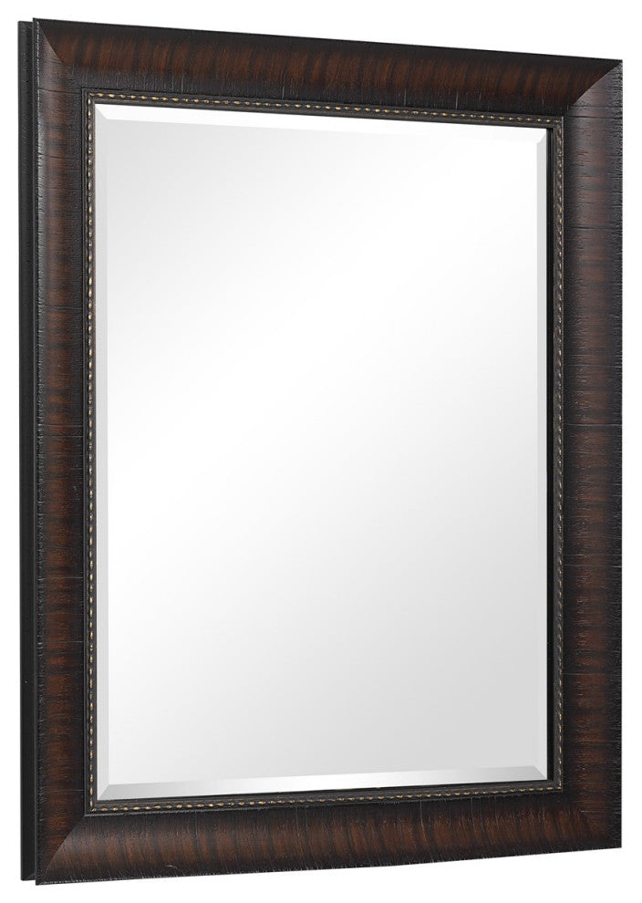 Uttermost Wythe Burnished Wood Mirror 09726