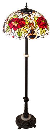 Meyda Lighting 230195 62" High Renaissance Rose Floor Lamp