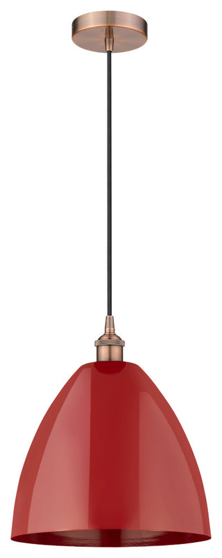 Innovations 616-1P-AC-MBD-12-RD 1-Light Mini Pendant, Antique Copper