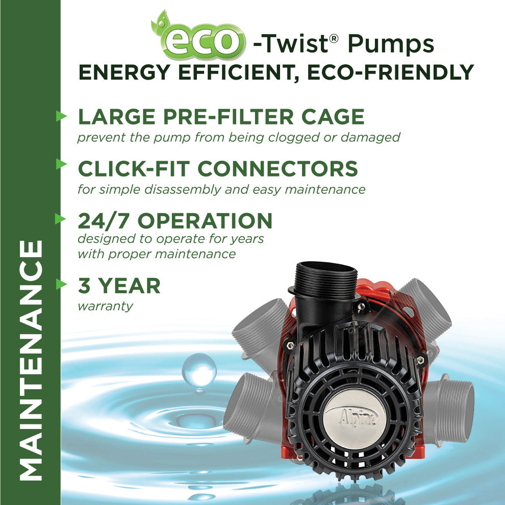 Eco-Twist Pump 1500 Gph With 33-Foot Cord
