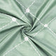 Doris Diamond Embroidery Faux Silk Curtain Set, Silver Blue, 60"x96"