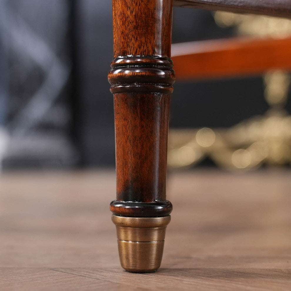 Mahogany Turned Leg Table