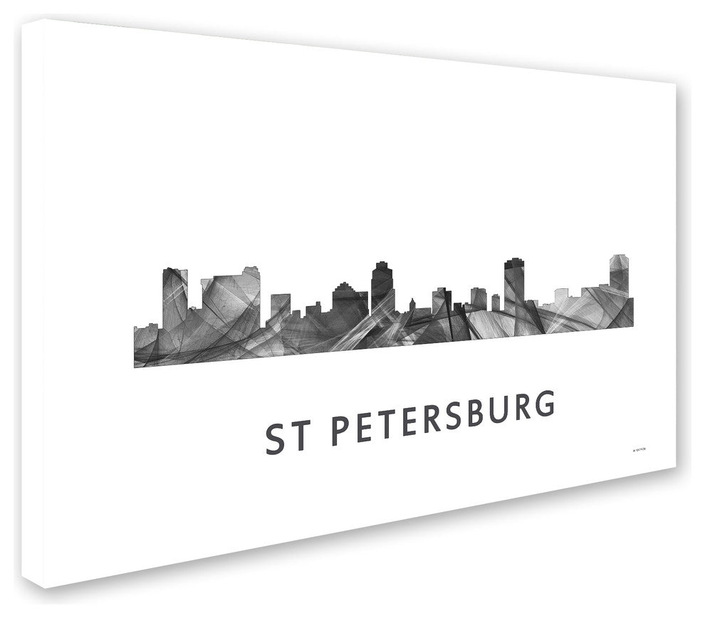 Marlene Watson 'St Petersburg Florida Skyline' Canvas Art, 19x12