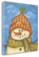 "Snowman II" By Kim Lewis, Giclee Print on Gallery Wrap Canvas, Ready to Hang