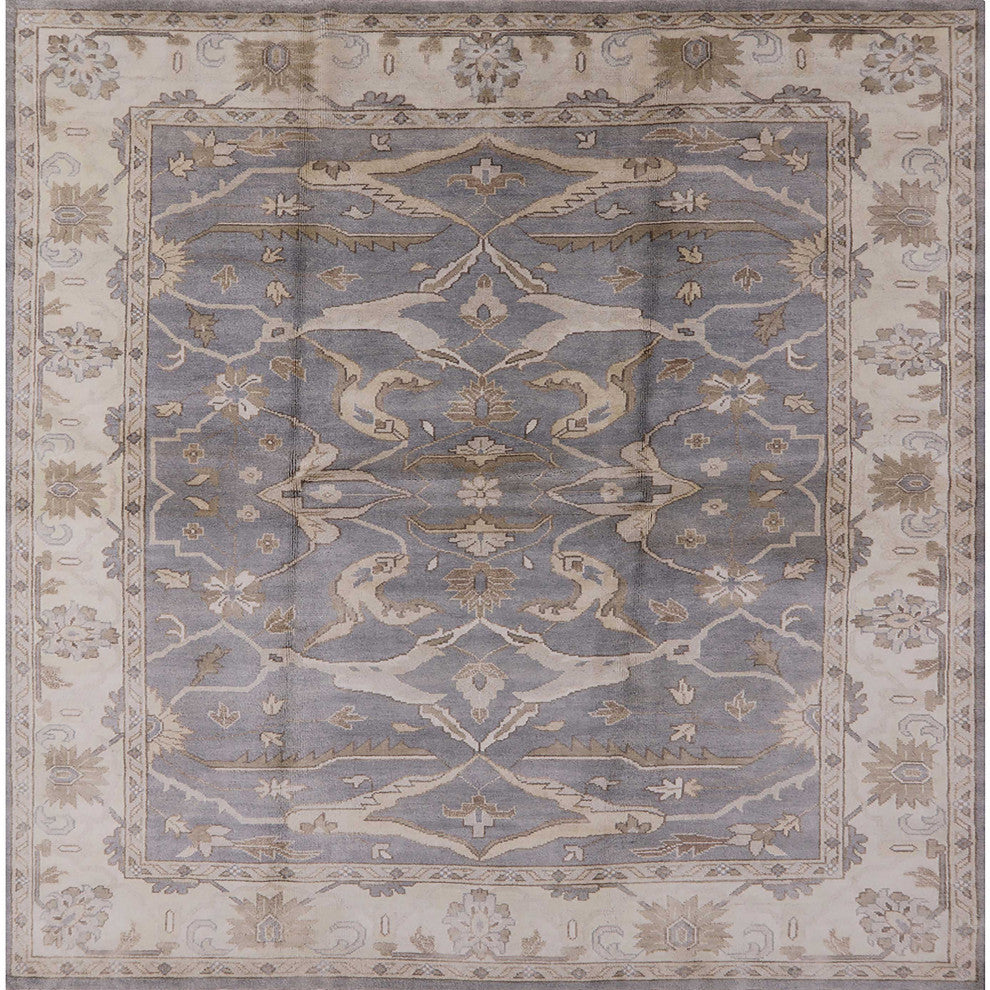 Ahgly Company Indoor Square Mid-Century Modern Area Rugs, 4' Square