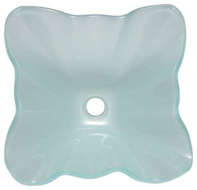 Frosted Glass Vessel Sink, Frosted