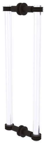 Clearview 18" Back to Back Dotted Accent Shower Door Pull, Oil Rubbed Bronze