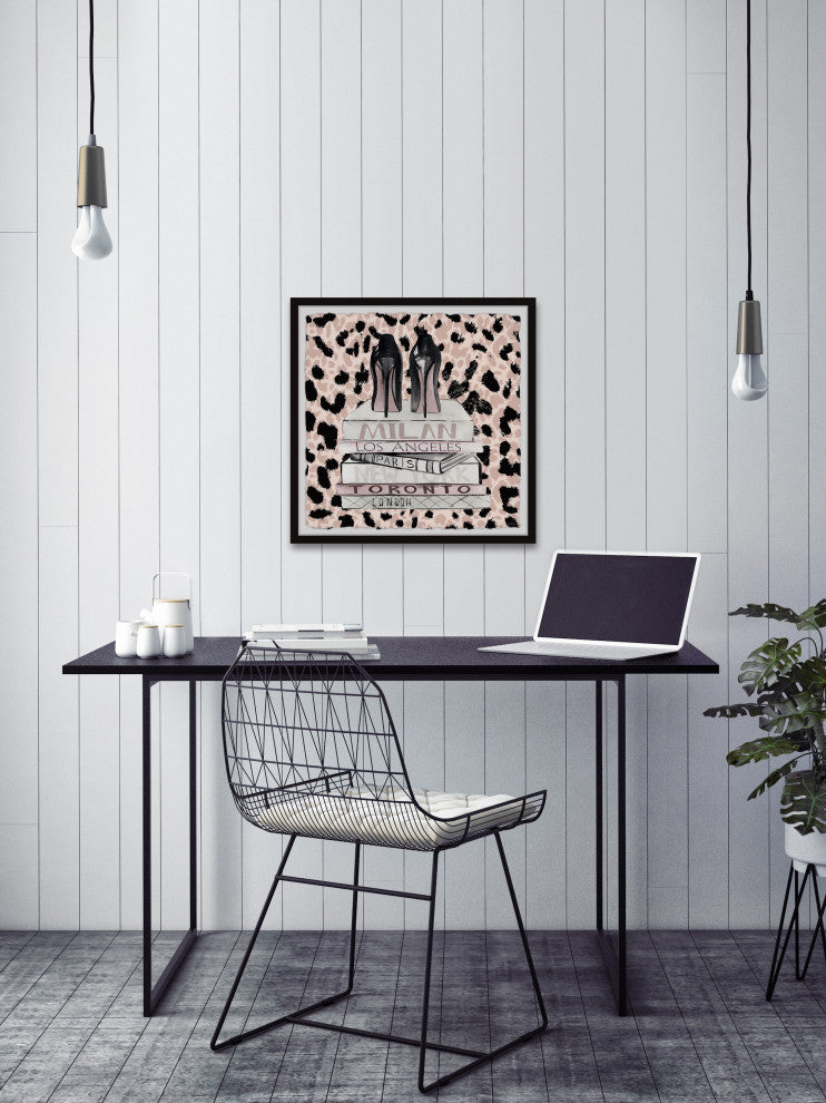 "Runway Ready" Framed Painting Print, 24x24