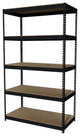 Iron Horse 3800 Riveted Metal Shelving 5-Shelf 24Dx48Wx84H Black