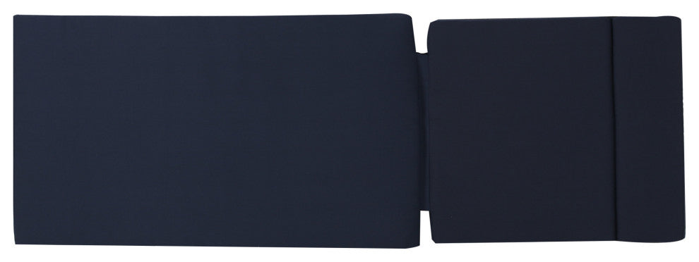 GDF Studio Soleil Outdoor Chaise Lounge Cushion, Navy Blue