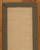 Deco Hand-Crafted Sisal Stair Treads, Stair Carpets with Wide Cotton Border, Fos