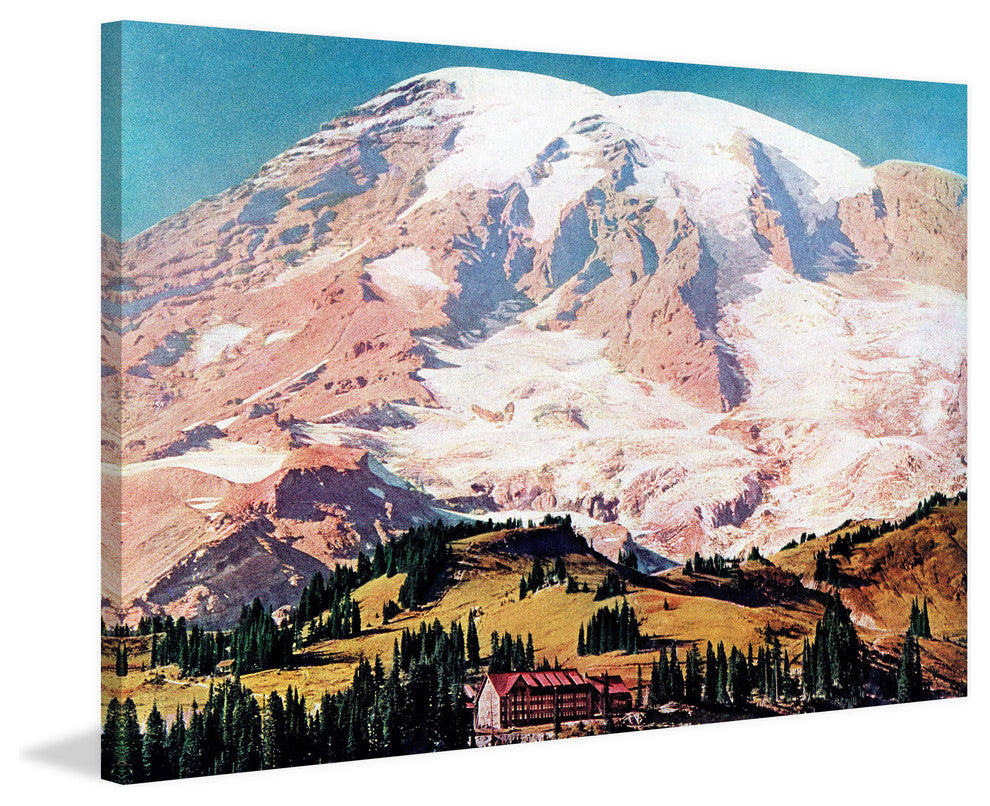 "Mt. Rainier" Painting Print on Wrapped Canvas