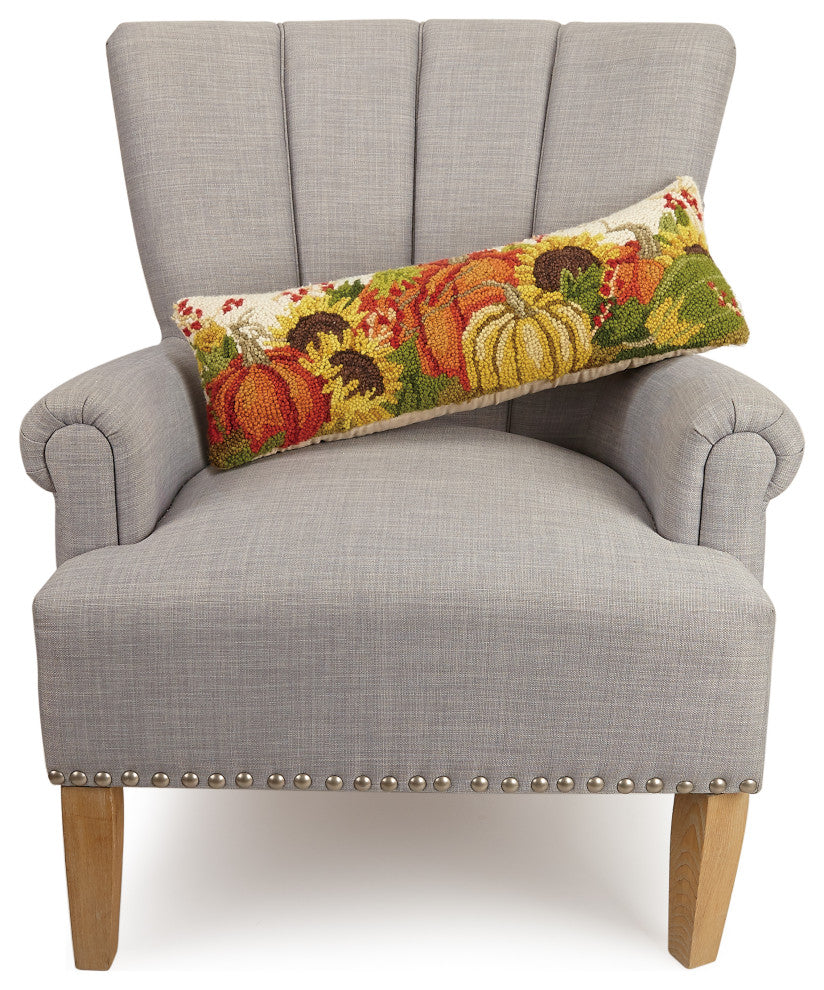 Pumpkins Cream Hook Pillow
