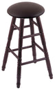 Holland Bar Stool, Oak Round Cushion Extra Tall Bar Stool, Turned Legs