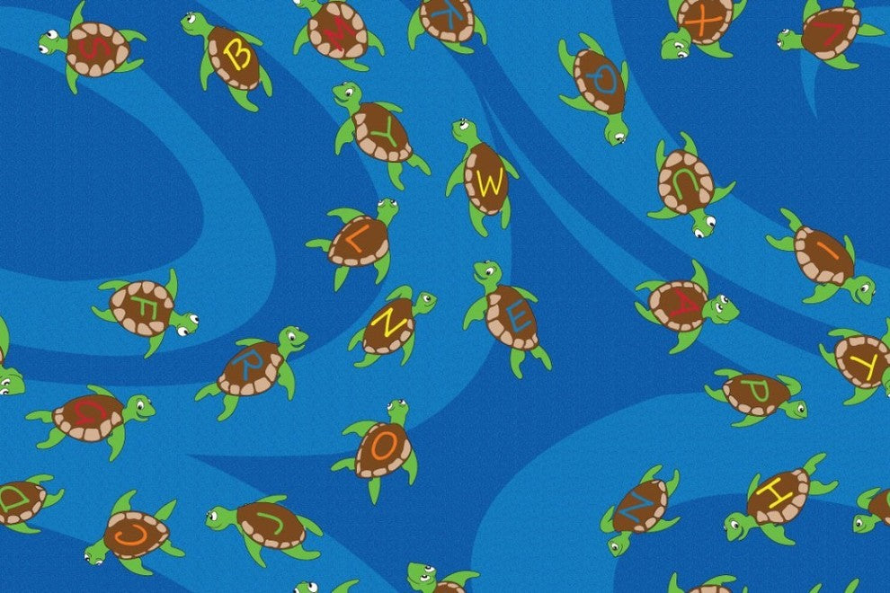 A-B-Sea Turtles Rug