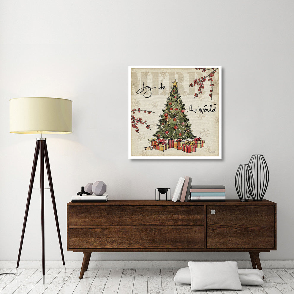 "Winter Wishes I" Digital Paper Print by Anne Tavoletti, 38"x38"