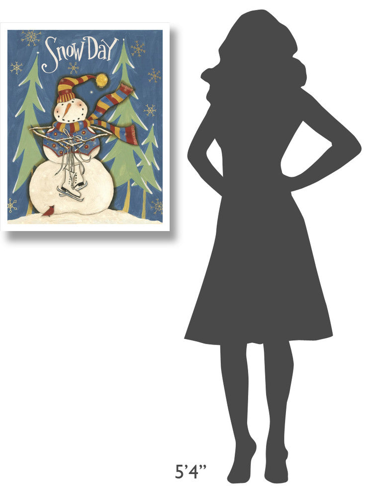 "Snowmen Season IV" Digital Paper Print by Anne Tavoletti, 24"x30"