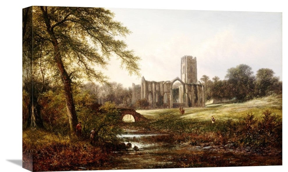 "Rievaulx Abbey" Stretched Canvas Giclee by Walter Williams, 22"x14"