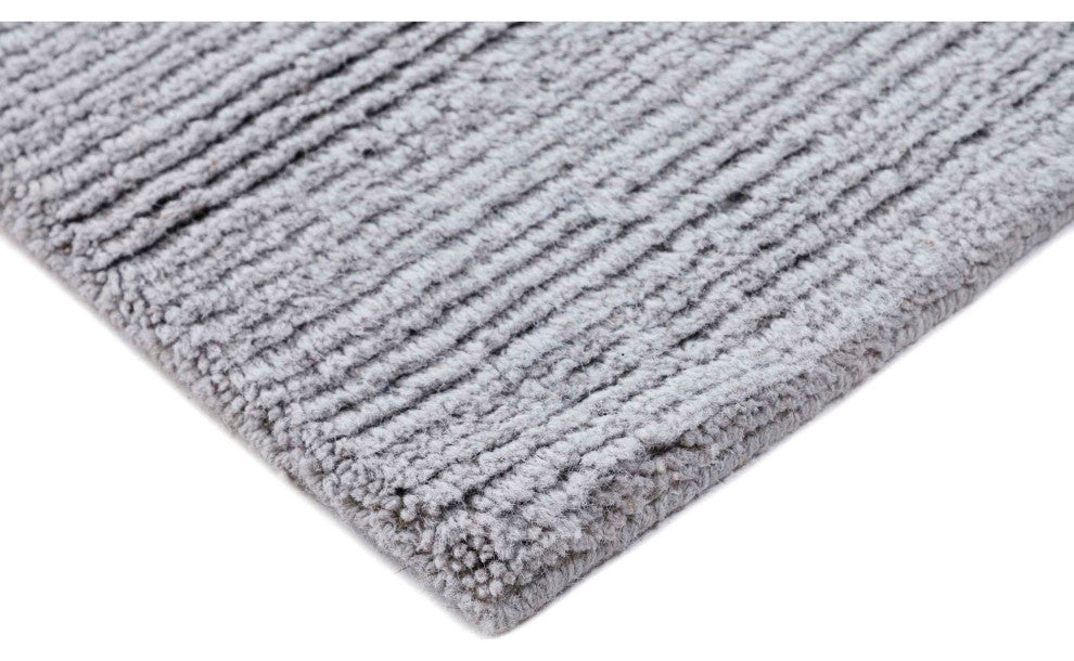 Bliss Solid Area Rug, Gray, 2'6"x8'