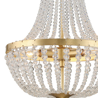 Crystorama 603-GA, 3-Light Chandelier, Antique Gold