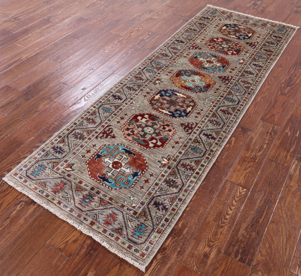 Runner Bokhara Handmade Wool Rug 2' 8" X 7' 10" - Q12529
