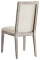 Maisonette French Vintage Tufted Fabric Dining Side Chairs Set of 2 - Beige