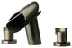 Morgana Roman Tub Lavatory Faucet With Wenge Spout, Brushed Nickel Finish