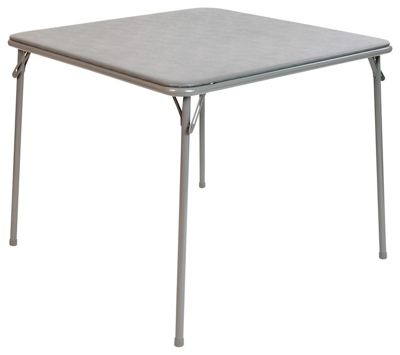 Folding Card Lightweight Portable Folding Table With Collapsible Legs, Gray