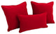 Solid Twill Throw Pillows With Inserts, 3-Piece Set, Red