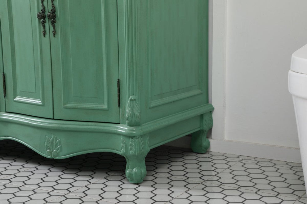Whitney 60" Double Bathroom Vanity, Vintage Mint