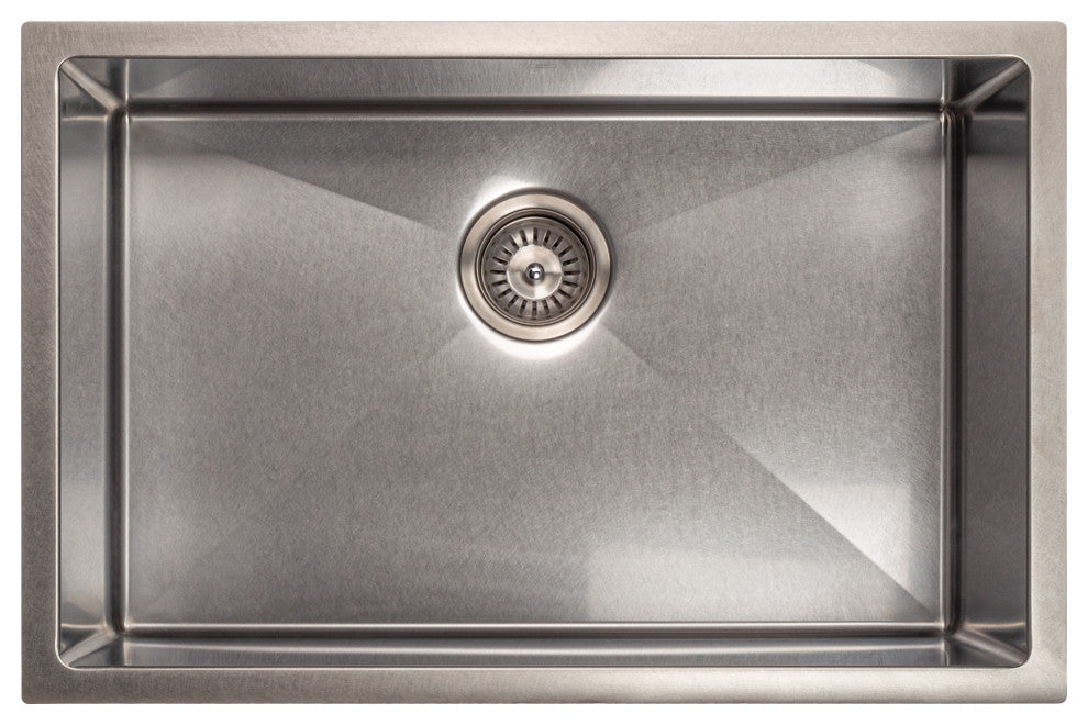 ZLINE Undermount Single Bowl Sink in Stainless Steel with Bottom Grid