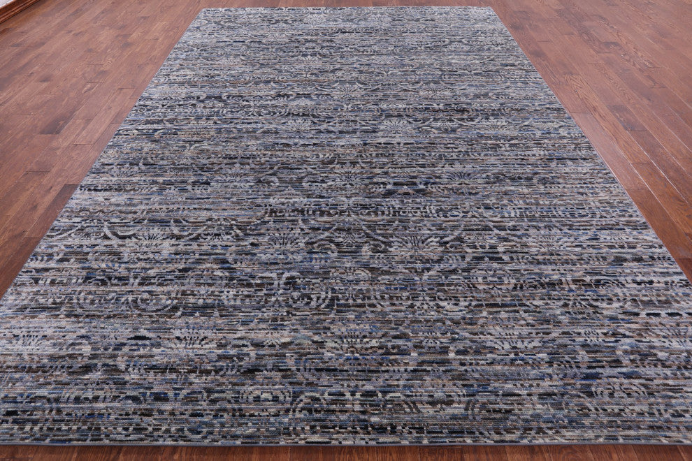 8' 10" X 12' 0" Hand Knotted Modern Wool Rug Q8583