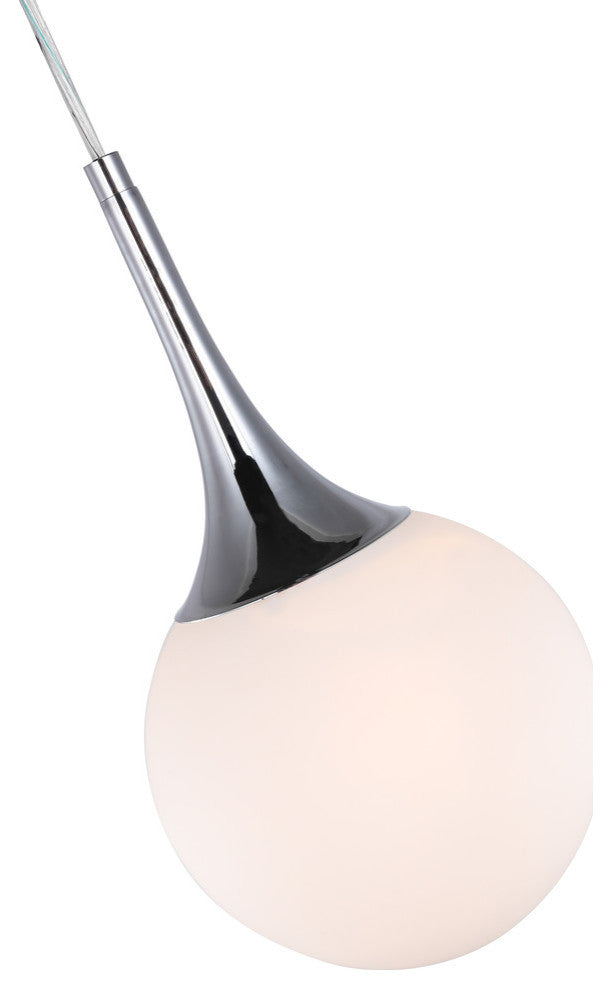 Woodbridge Lighting Alicia Mini-Pendant, Chrome, Opal LED