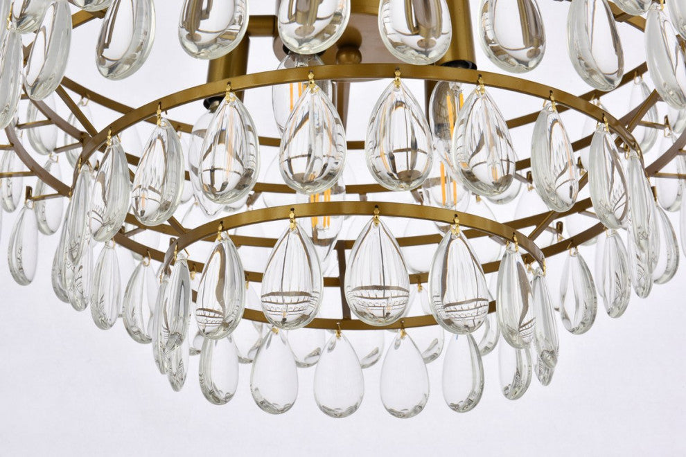 Murphy 20" Flush Mount, Brass