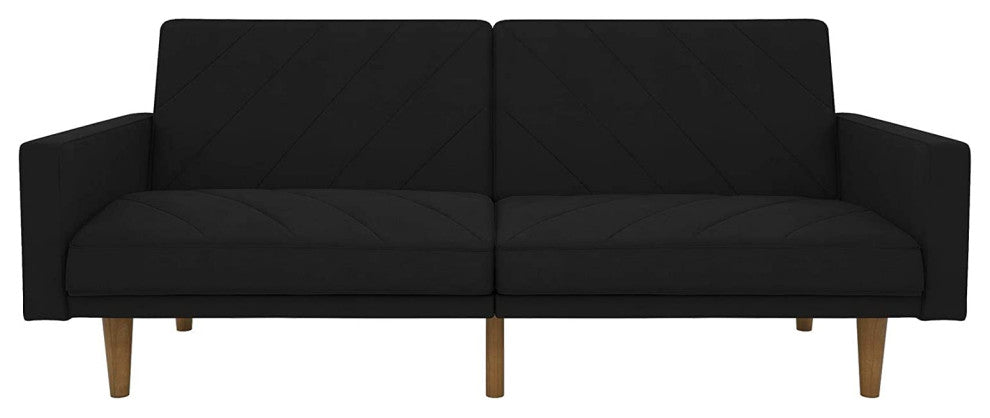 Convertible Futon Couch Bed with Linen Upholstery