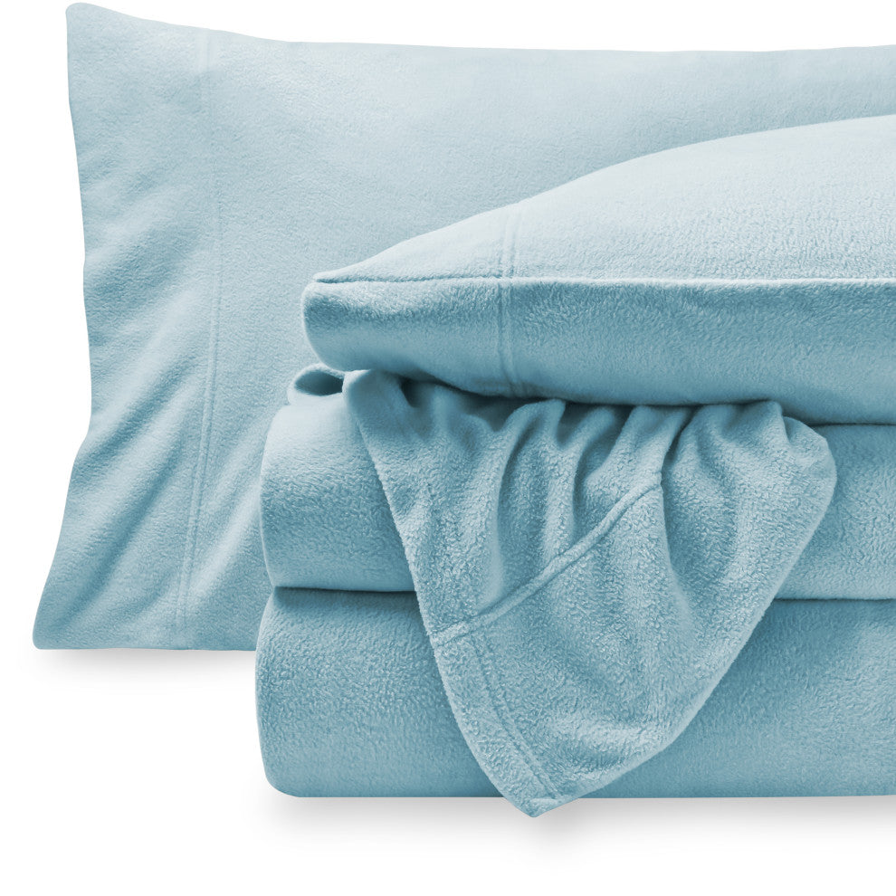 Polar Fleece Sheet Set, Light Blue, Twin XL