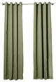 Solid Grommet Top Thermal Insulated Blackout Curtains, Olive, 84"
