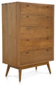 Harmonia Living Fifties 5-Drawer Tower Dresser - Danish Honey