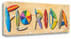 Florida Beach Sign 2 Giclee Wrap Canvas Wall Art