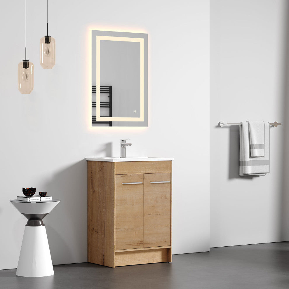 Jenny Oak Natural Vanity Kit, 24" Wide